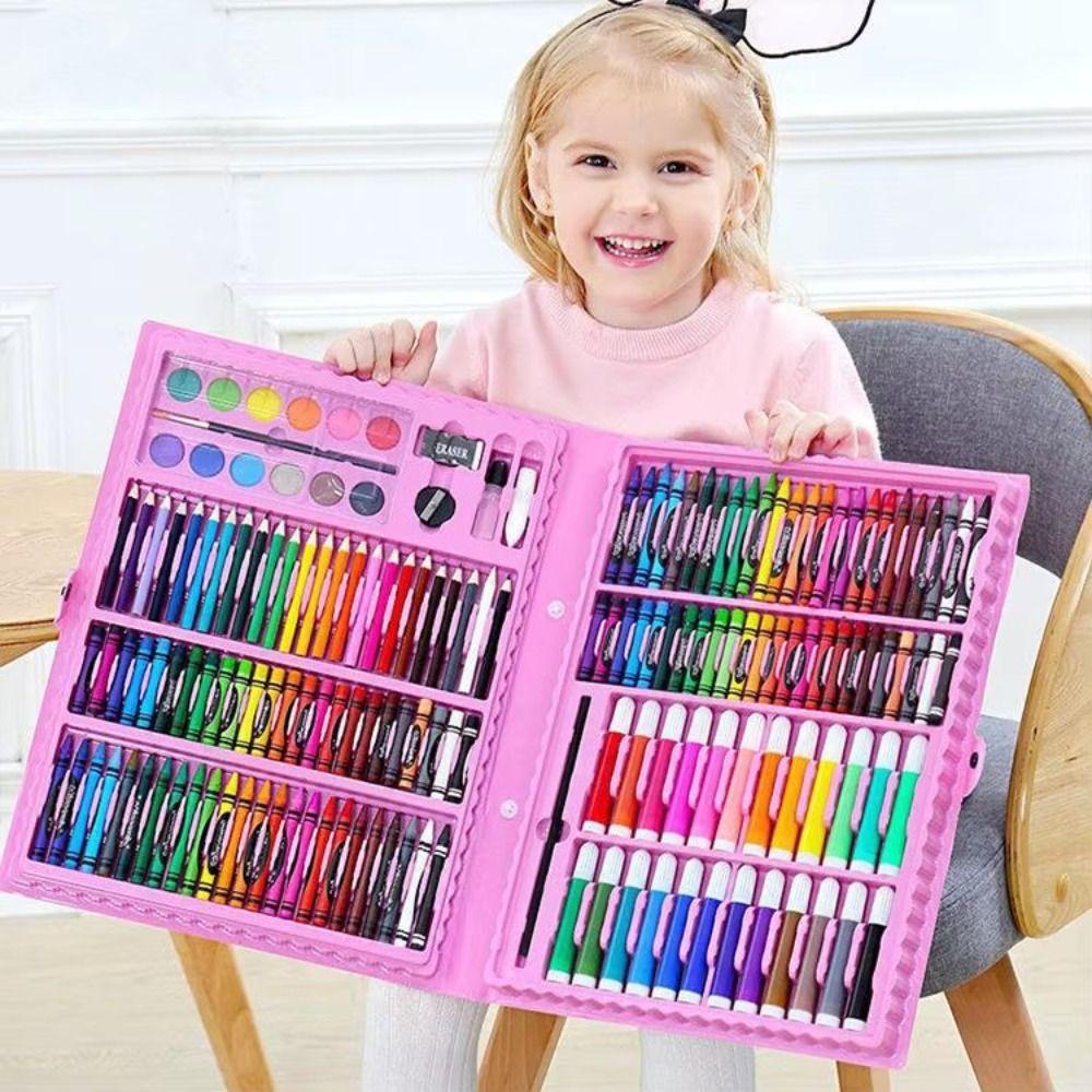 Colorful Children Drawing Set Safe Graffiti Crayon New Watercolors Pens Set  Gifts