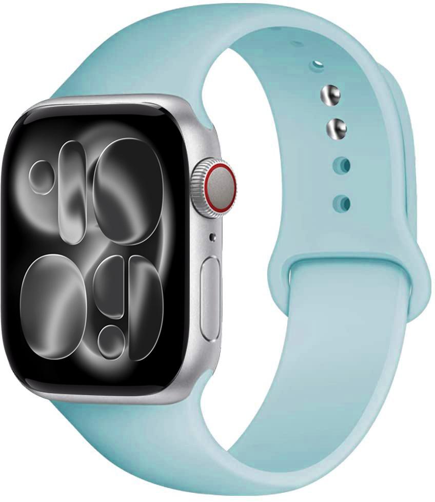 Silicone strap For Apple Watch 11 band 44mm 40mm 49mm 45mm 41mm 38 46mm 42mm correa bracelet iWatch series 9 8 7 6 SE ultra 2 3