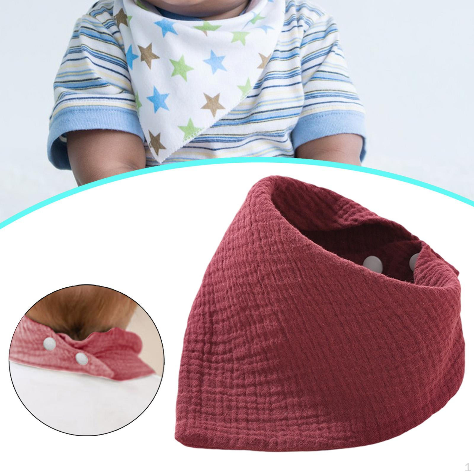 

Слюнявчик-бандана треугольный, удобный, однотонный, унисекс, для срыгивания, при слюнотечении и прорезывании зубов у младенца Dark Red