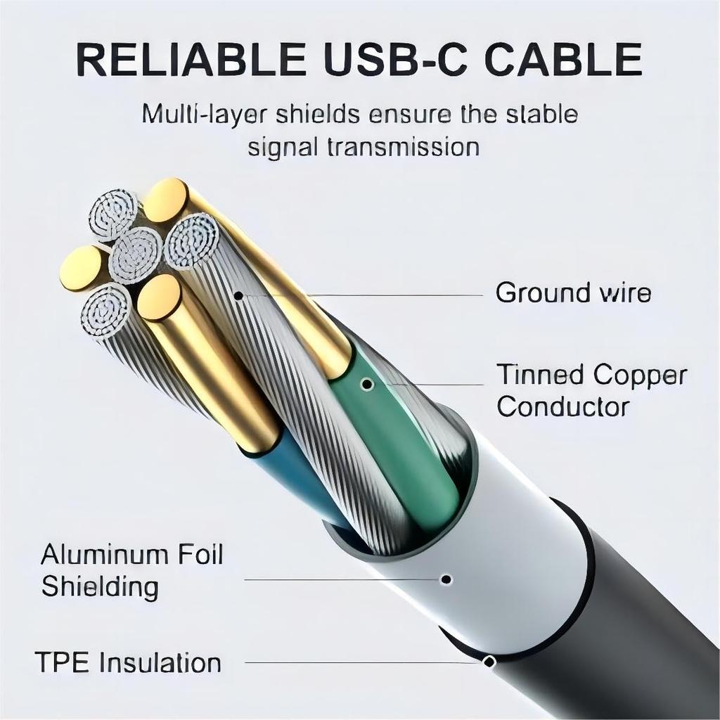 6 FT Type C Charger Fast Charging Cable 2-Pack, USB C Phone Charger for Samsung Galaxy S8 / S9 / S10 Plus Active S10e, S20 / S21 Ultra Plus, Note 8 9