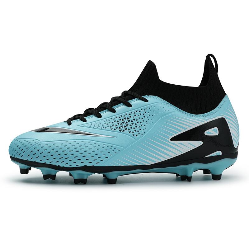 New high-top football shoes men's and women's youth artificial grass spike competition broken nail training sneakers