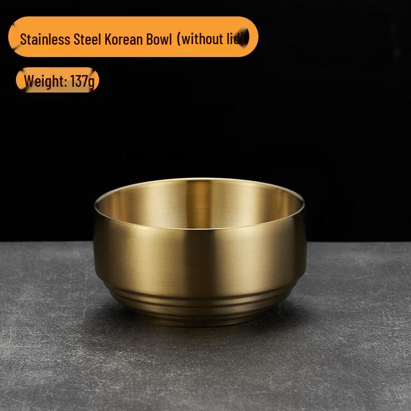 

Двухслойная миска для салата и риса ZISIZ из нержавеющей стали 304