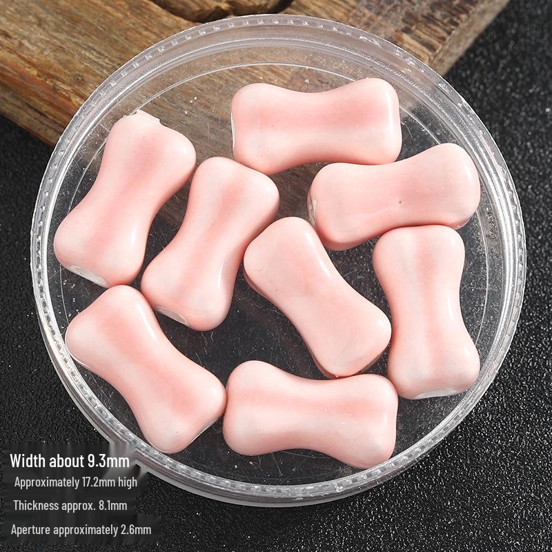 Colored Ceramic Bone Beads for DIY Jewelry: Beading, Bracelets, Necklaces, Earrings Accessories