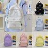 Bowknot Backpack Print With Comfortable Shoulder Straps For School Outings And