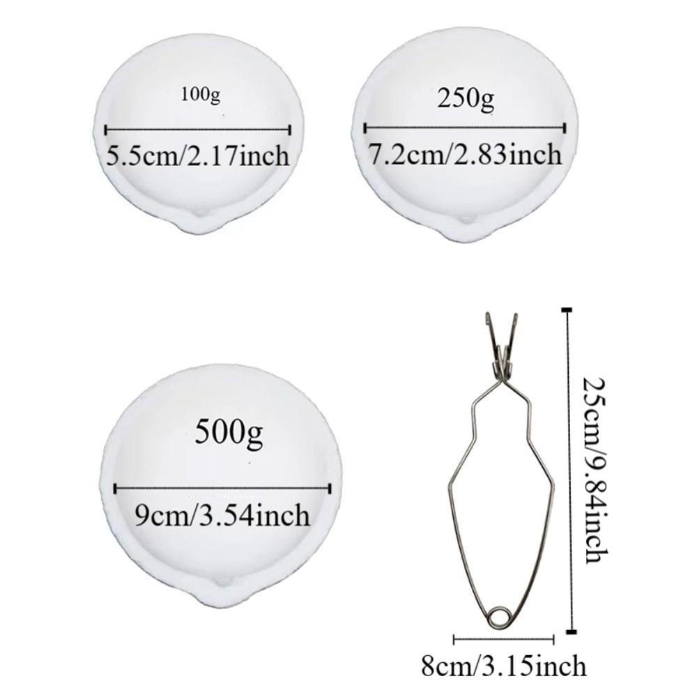 Heat-resistant Quartz Crucible with Spout Jewelry Casting Tools Furnace Tools  Platinum Refining