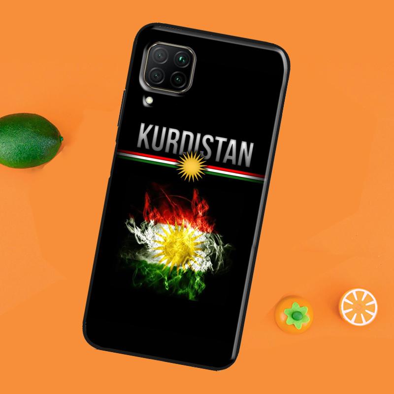 Custodia con bandiera del Kurdistan per Huawei P30 Pro P20 P40 Mate 20 Lite P Smart 2021 2019 Nova 5T Honor 50 10i 9X 8X