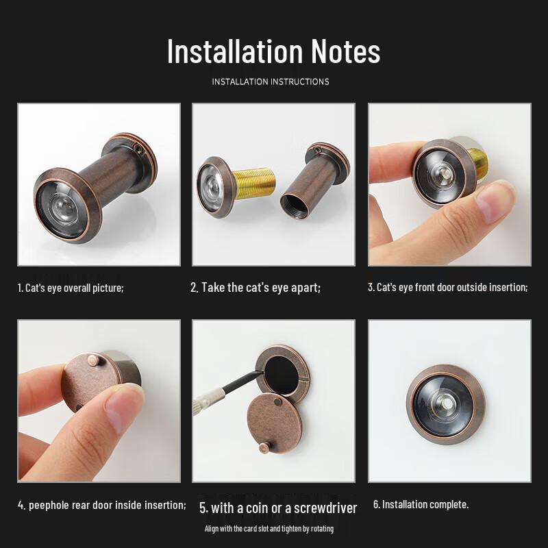 HD 2-in-1 Anti-Theft Door Peephole