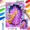 Rapunzel Castle Oil Painting Hand Painting Art Kit Coloring Painting Handmade Diy Home Decoration Gift