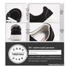Men's 2025 Spring Black Canvas Thick-Soled Sneakers - Casual & Versatile for Students and Couples