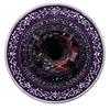 Halloween Round Area 3D Effect Velvet Doormat for Home Living Room Holiday Decor
