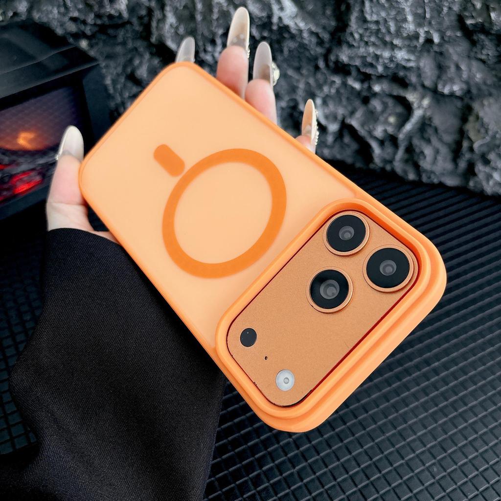 Compatible iPhone 17 Pro Max Case: Skin-Feel, Color-Blocking, Magnetic, Magsafe-Ready, All-Inclusive Protection.