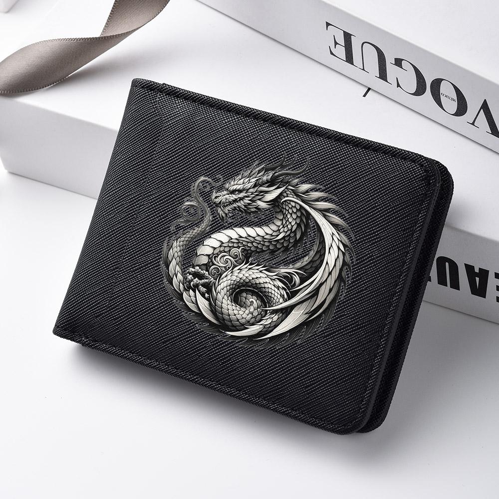 Men's Large Capacity PU Leather Wallet Slim Multi-Card Slot Short Wallet Youth Fashion Compact Organizing Money Holder