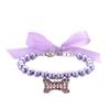 Imitation Pearl Cute Dog Necklace Pet Collar Accessories Jewelry Neck Chain For Small Dogs Large Dog Cats
