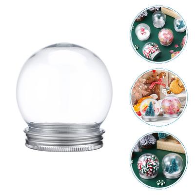 Kit DIY de Bola de Nieve 15 Piezas 150ml Piezas de Repuesto para Manualidad de Globo de Agua Botella de Caramelo Regalos de Navidad