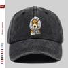 pc Cute Polka Dot Dog with Headscarf Print Full of Cute Pattern Printed Baseball Cap with Pet Casual Print Design Sun Hat Com
