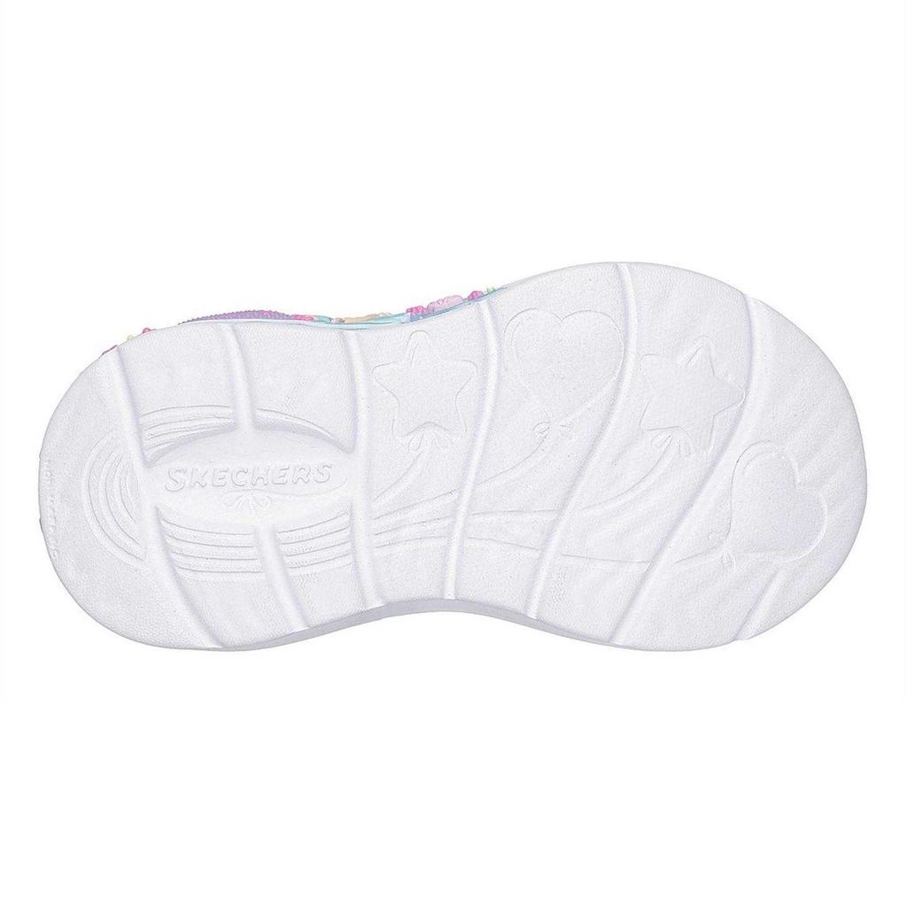 Skechers Childrens/Kids Mermaid Leather Light Up Trainers