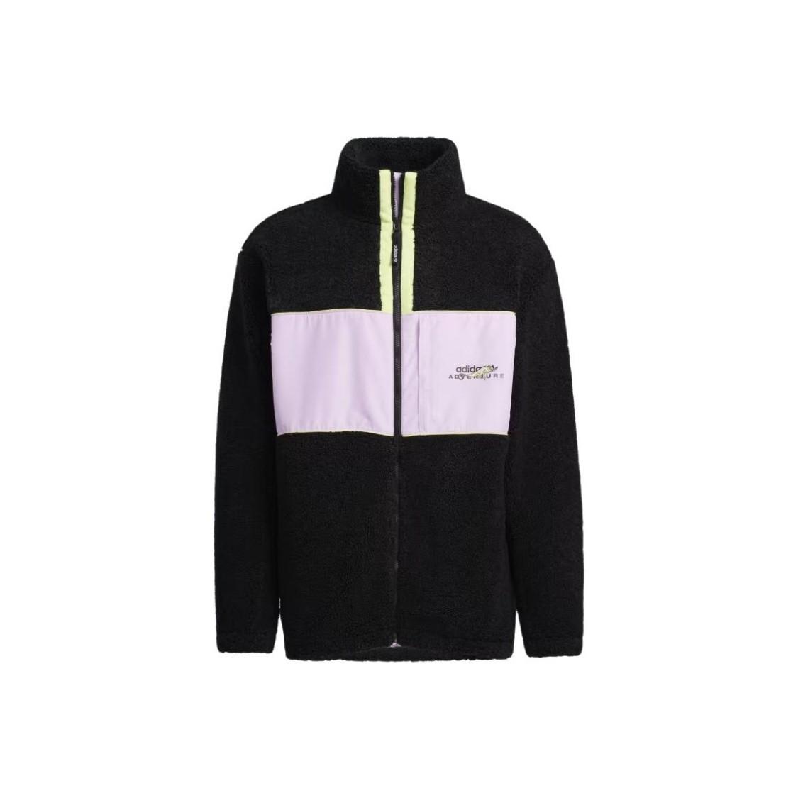 adidas Originals Casual Logo Colorblock Retro Track Jacket for Men, Black S