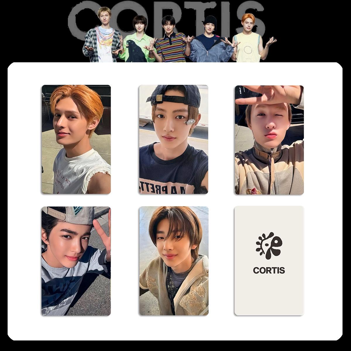 

Групповое фото и витрина карточек CORTIS: Специальный альбом и карты для камбэка от HMV, WVS, Tower Records.