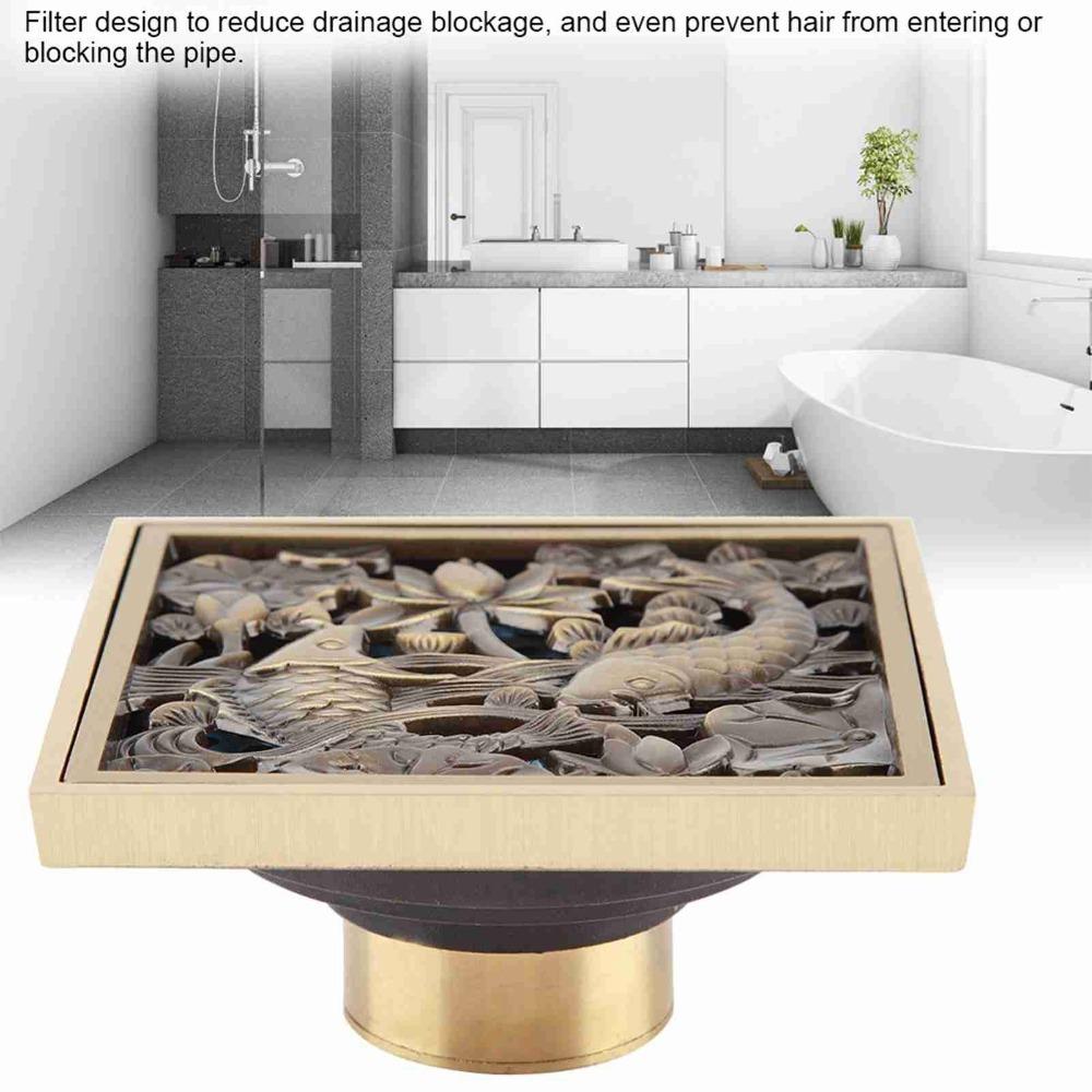 Antique Bathroom Waste Drain Brass Strainer Cover Grate Antique Floor Drain Laundry Room