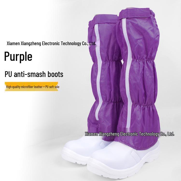 Pegasus Anti-Smash Safety Shoes, Navy Blue Mesh, Cleanroom Dust-Free, Steel Toe, Anti-Slip.