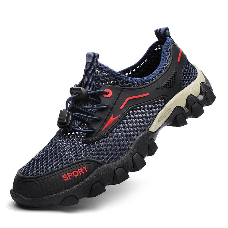 New summer sandals men's mesh thin breathable casual shoes men's outdoor sports shoes travel hiking shoes