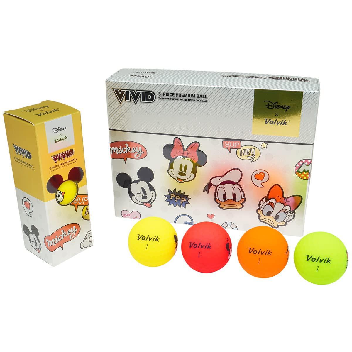 

Мячи для гольфа Volvik DISNEY МИККИ И ДРУЗЬЯ 1 дюжина 12 мячей MULTI FF