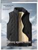 Men's Ultrasonic Fleece-Lined Sleeveless Outdoor Stand-Up Collar Vest