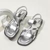 Flat Sandals Women's Plus Size Spring and Summer Retro Casual All-match Beach Fashion Roman Sandals