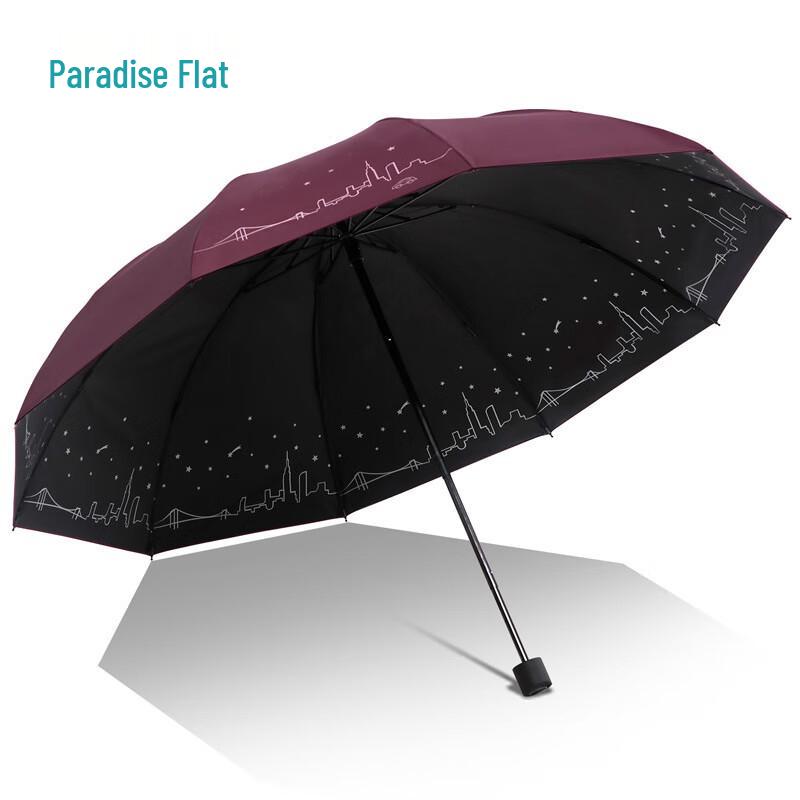 Heaven Umbrella City Starry Sky Large UV Windproof 10-Rib Sun & Rain Umbrella