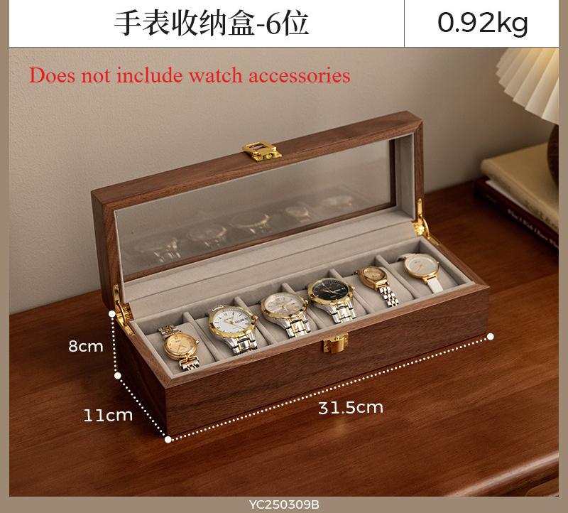 Home-use Exquisite Wooden Watch Storage Box, High-end Display Box Specifically for Men's and Women's Watches, A Gift for Boys