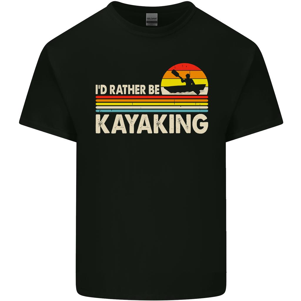 Id Rather Be Kayaking Funny Kayak Canoe Unisexs Light Cotton Tshirt