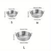 3Pcs/Set Stainless Steel Bowl Rice Wine Salad Snack Fruit Bowls Tableware Sauce Dishes Food Plate Kitchen Utensils