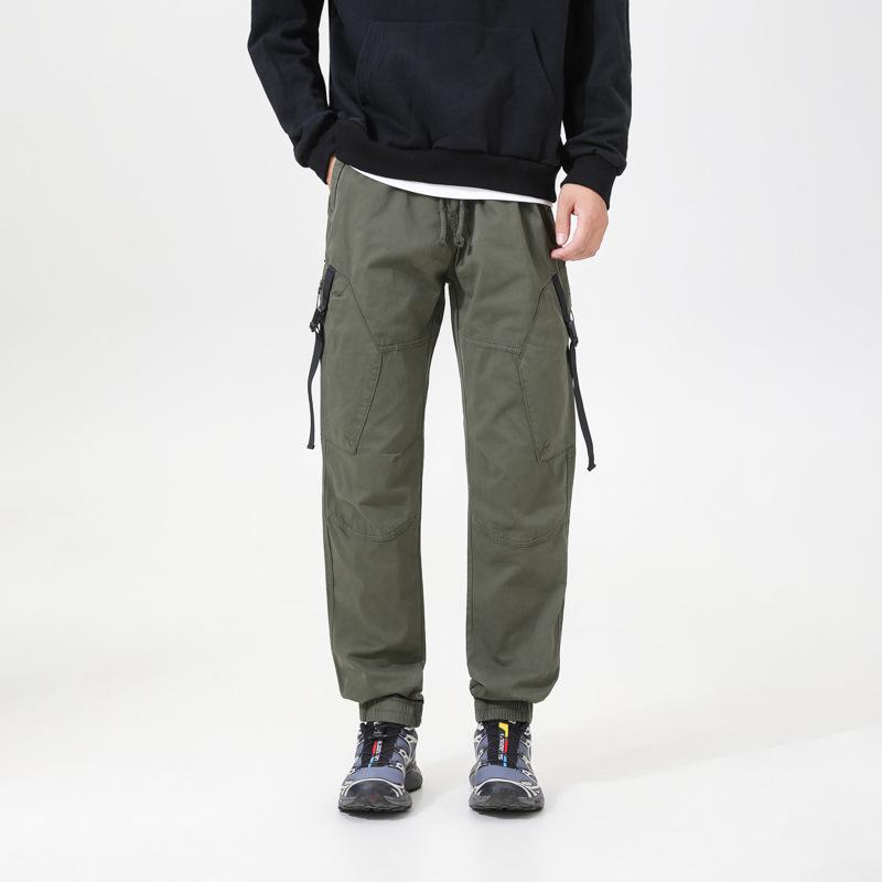 Outdoor Casual Loose Overalls Men's Spring and Autumn Leggings Youth Sweatpants Hong Kong Style Sweatpants B