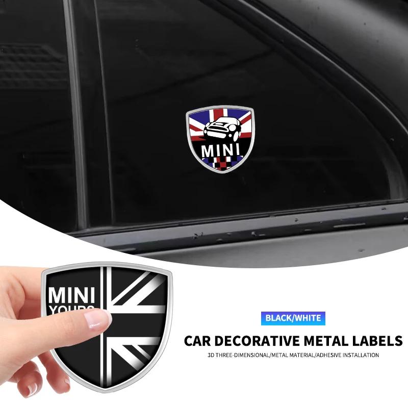 3D Metal Shield Stickers Trunk Exterior Car Styling Accessories For MINI One Cooper JCW Countryman Clubman Cabrio Paceman Coupe Ycahd11
