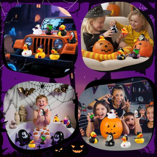 Halloween Advent Calendar 13 Horror Ducks 12 Mysterious Characters New Year Calendar Thrilling Rubber Duck Calendar Box