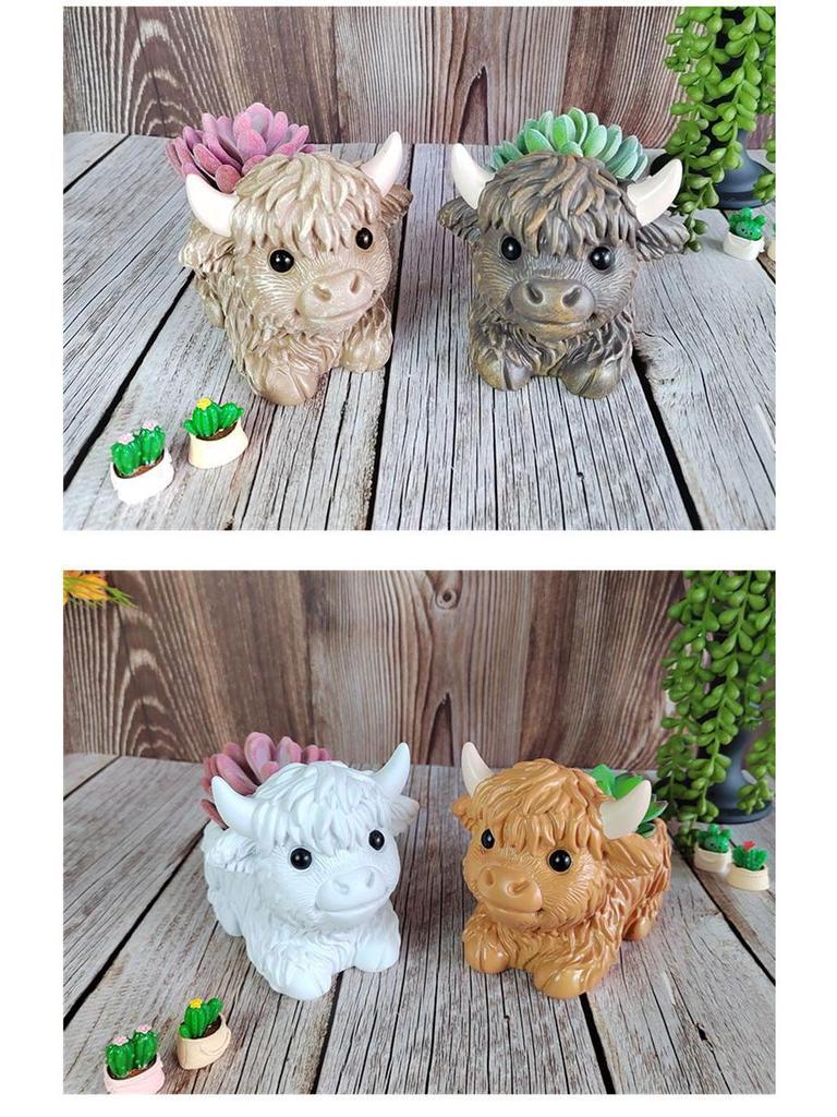 Plateau Yak Resin Statue Ornament