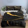 Black Marble Gold Bedding Bedding set (1 duvet cover, 2 pillowcases, duvet not included)