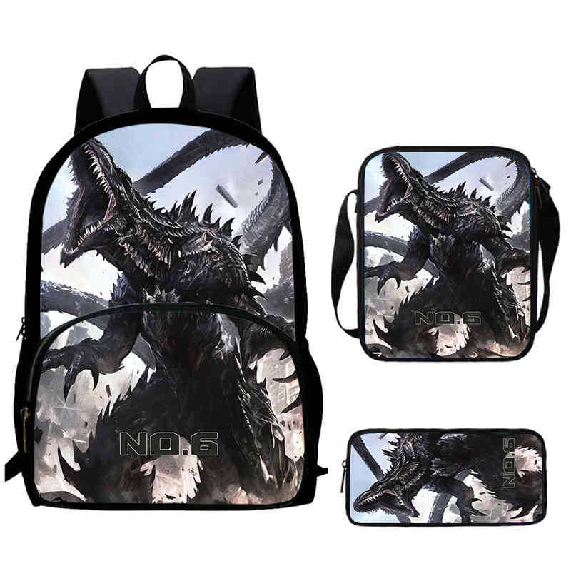 Monster No. 8 Schoolbag Multi-Functional Cross-Border Backpack
