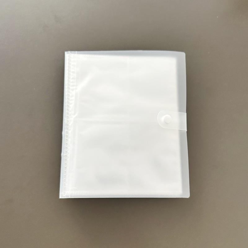 Transparent Frosted Card Album - Single, 2, 3, or 4 Grid Options for Student Star Collectibles (3-Inch Cards)