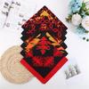 12 pcs Running Dancing Head Scarf Hiphop Hair Scarf Beautiful Pattern Square Decorative Scarf Costume Accessories