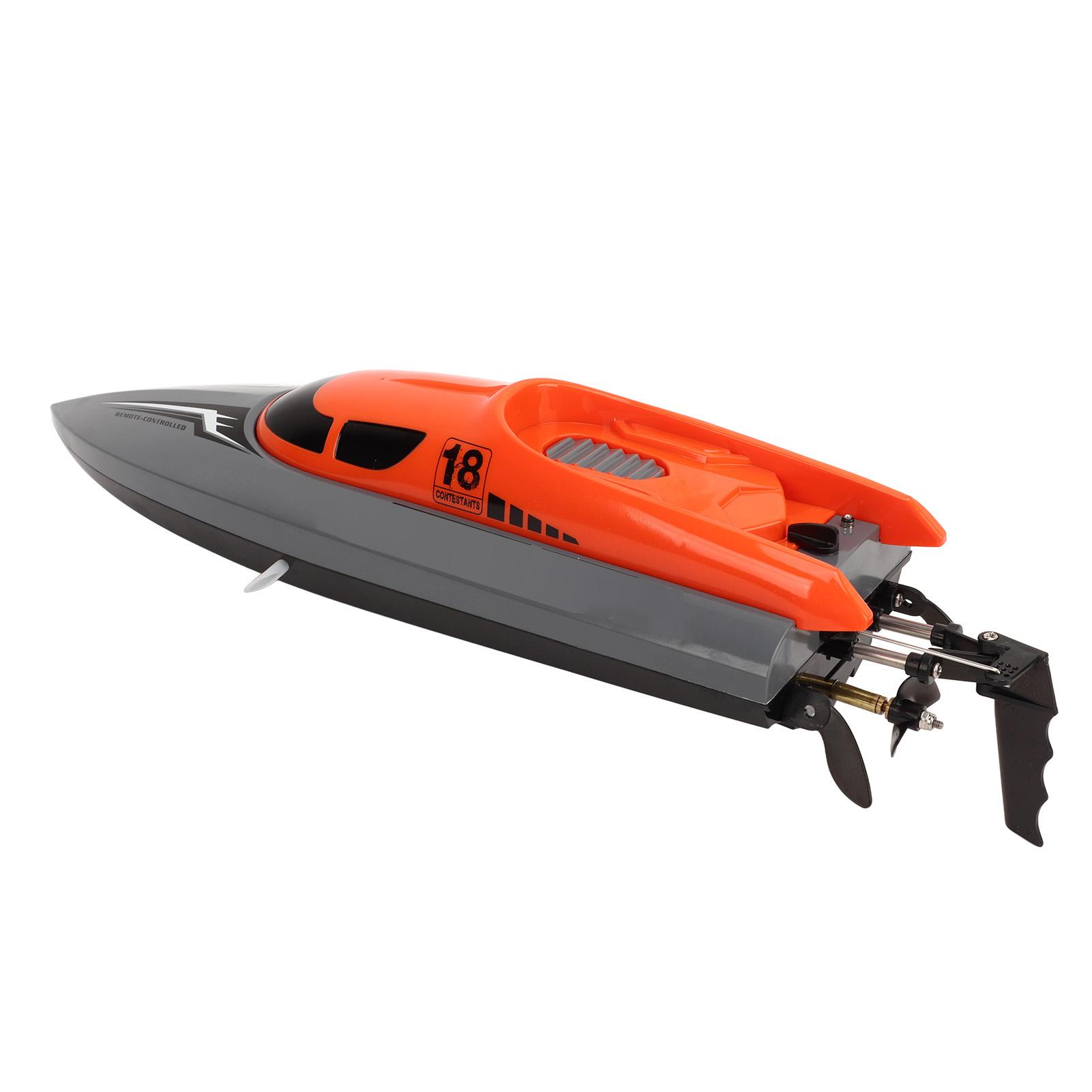 

Remote Control Boat 2.4GHz Dual Motor Racing Boat Water Toy Waterproof ABS RC Speedboat for Pool River