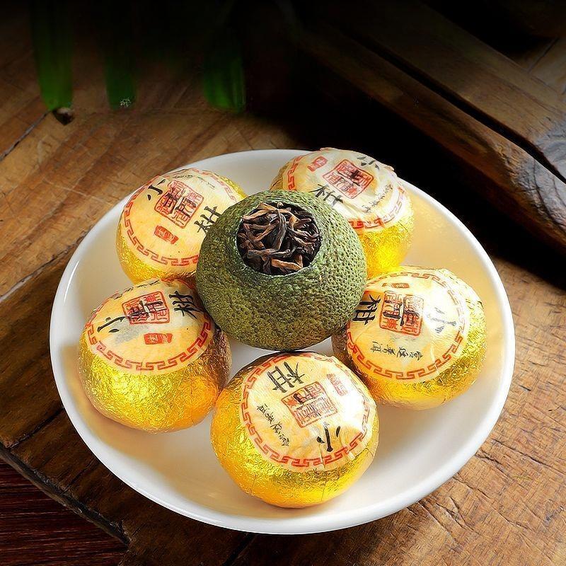 Ceai Puerh Xinhui Xiaoqingkang Ceai Copt Autentic Chen Pi Crud Soare 250g