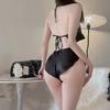 Sexy Female Erotic Pure Desire Suspender Two-piece Lace Bed Flirting Uniform Set