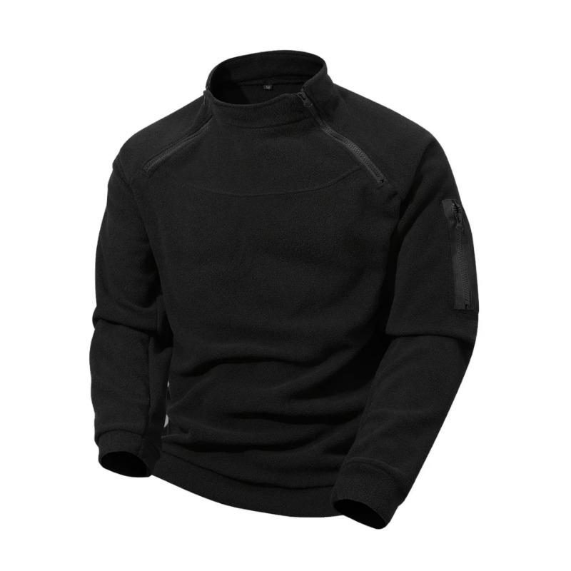 New Autumn and Winter Men's Sweatshirt Jacket Casual Warm Breathable Long Sleeve Side Zipper