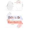 Superior Bride Celebrating Hair Accessories Set For Wedding Bachelorette And Bridal Shower Celebrations