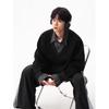 Autumn Faux Two-Piece Hoodie - Unisex Korean Style Loose Pullover with Shirt Collar