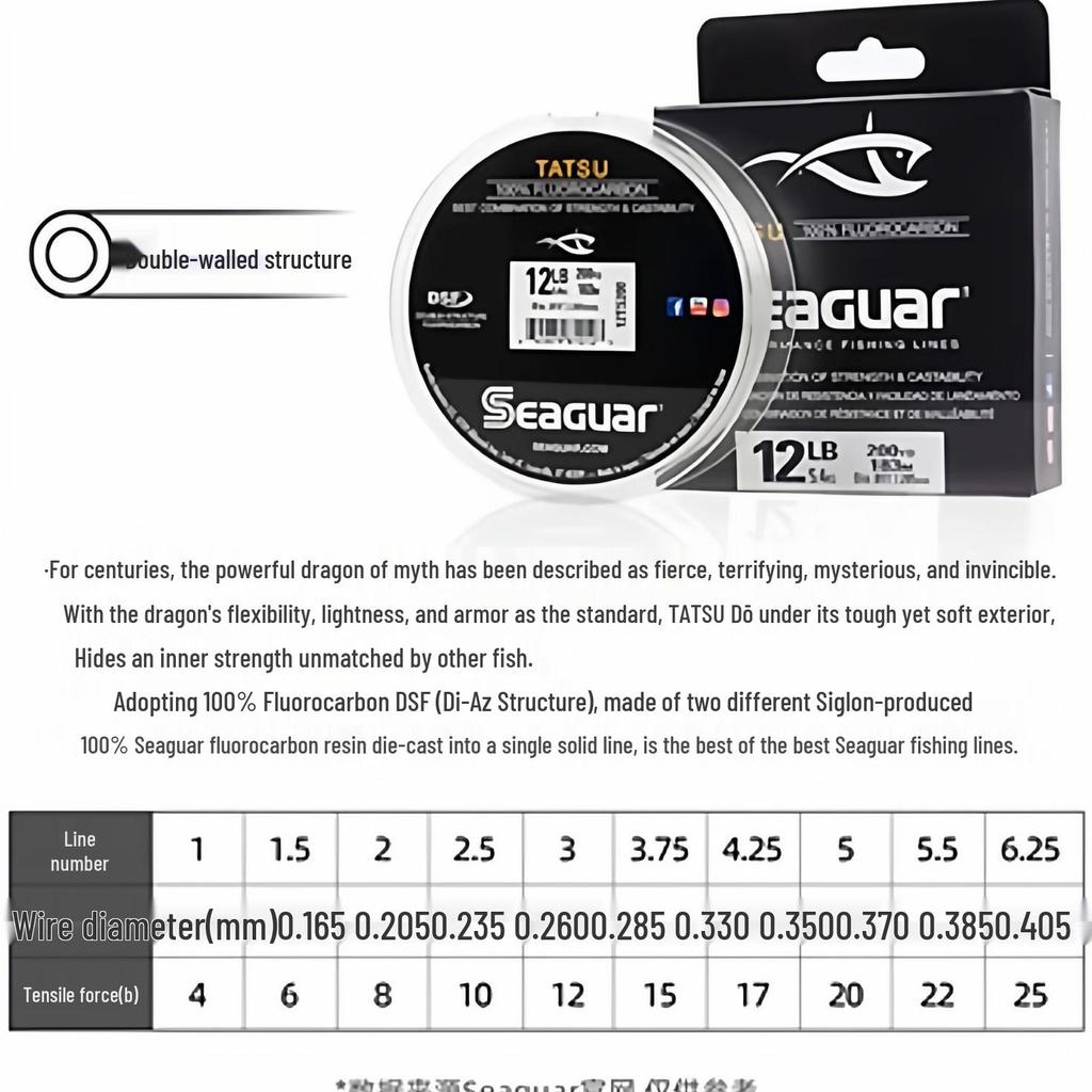 Seaguar Xigema Dragon 183m Carbon Fishing Line - Main Lure & Sea Raft Line