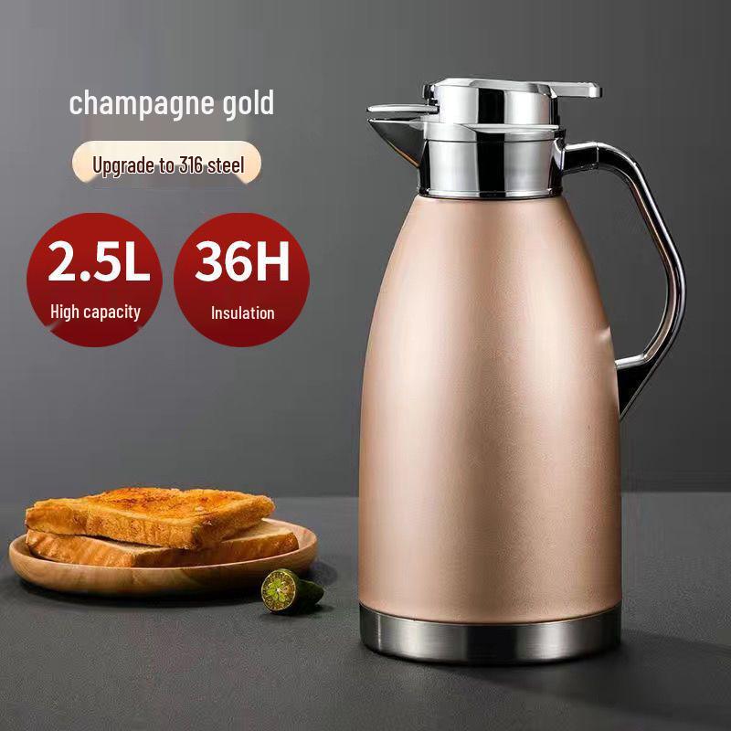 316 Stainless Steel Large Capacity Thermos Flask - Ideal for Dorms, Office, and Home Use