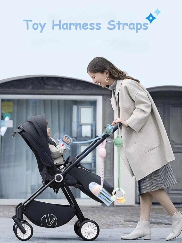 Toy Straps for Baby Silicone Setpacifier Clip for Car Seat Toy Feeding Bottle Teether High Chair Stroller Baby Toy Clips Cribs