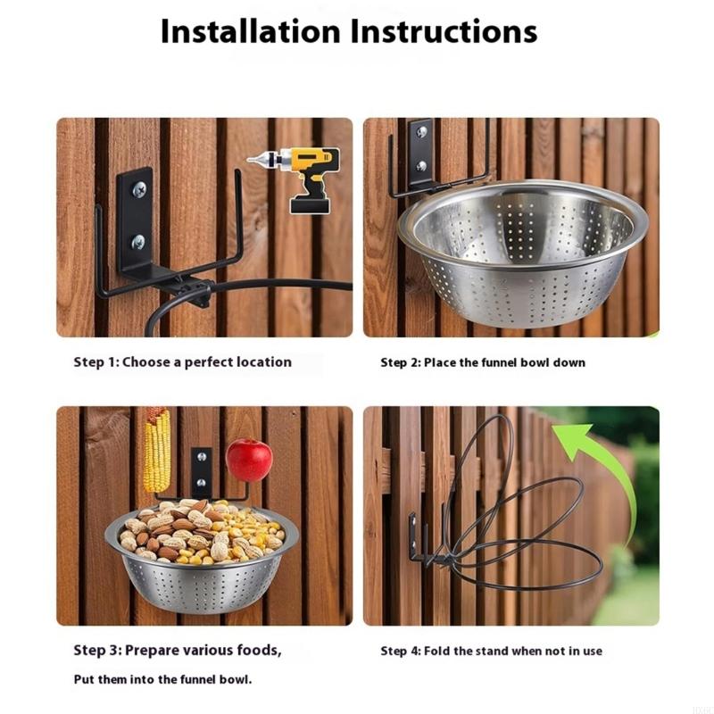 Animal Safe Outdoor Animals Feeder Bracket Easy Installation Feeder Support HX6C